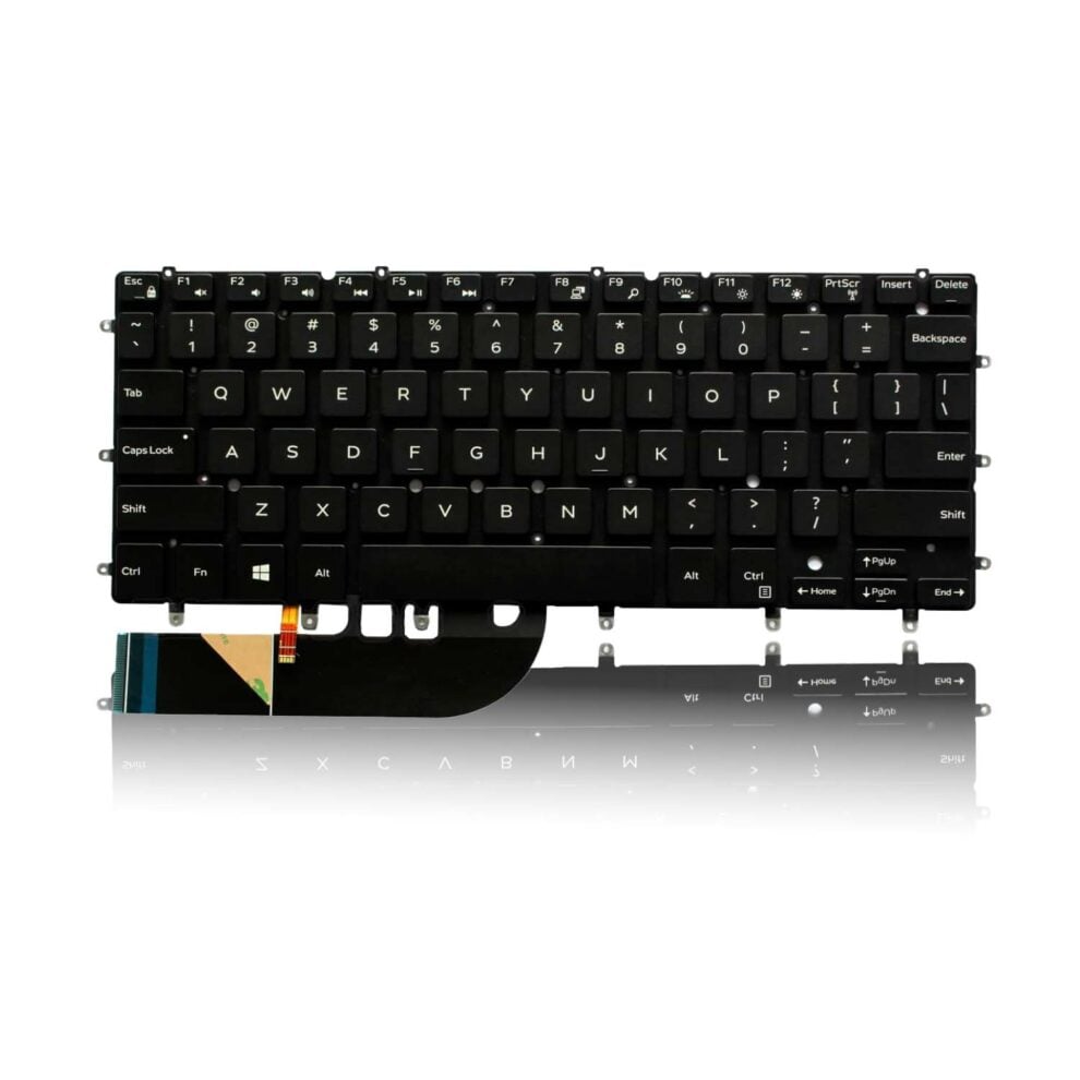 Dell Inspiron 13 7000 series laptop keyboard with backlight